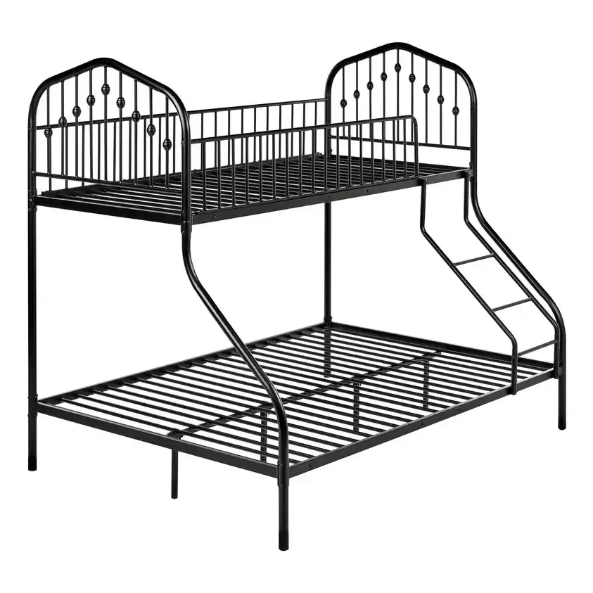 Twin‑Over‑Full Decorative Metal Bunk Bed | MBB‑36