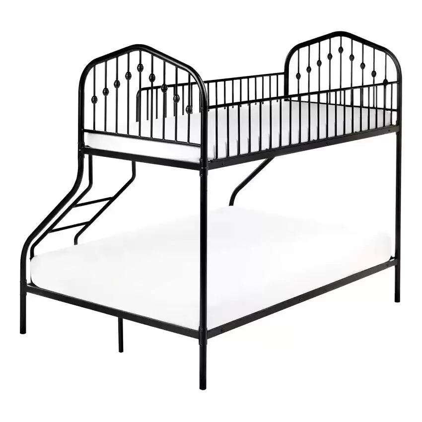 Twin‑Over‑Full Decorative Metal Bunk Bed | MBB‑36