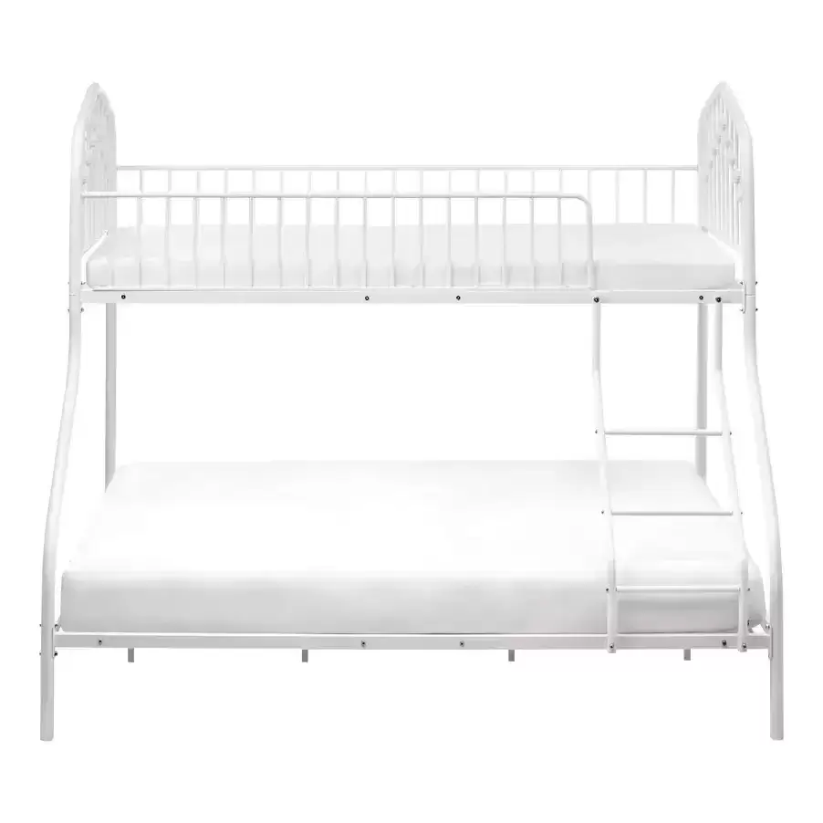 Twin‑Over‑Full Decorative Metal Bunk Bed | MBB‑36