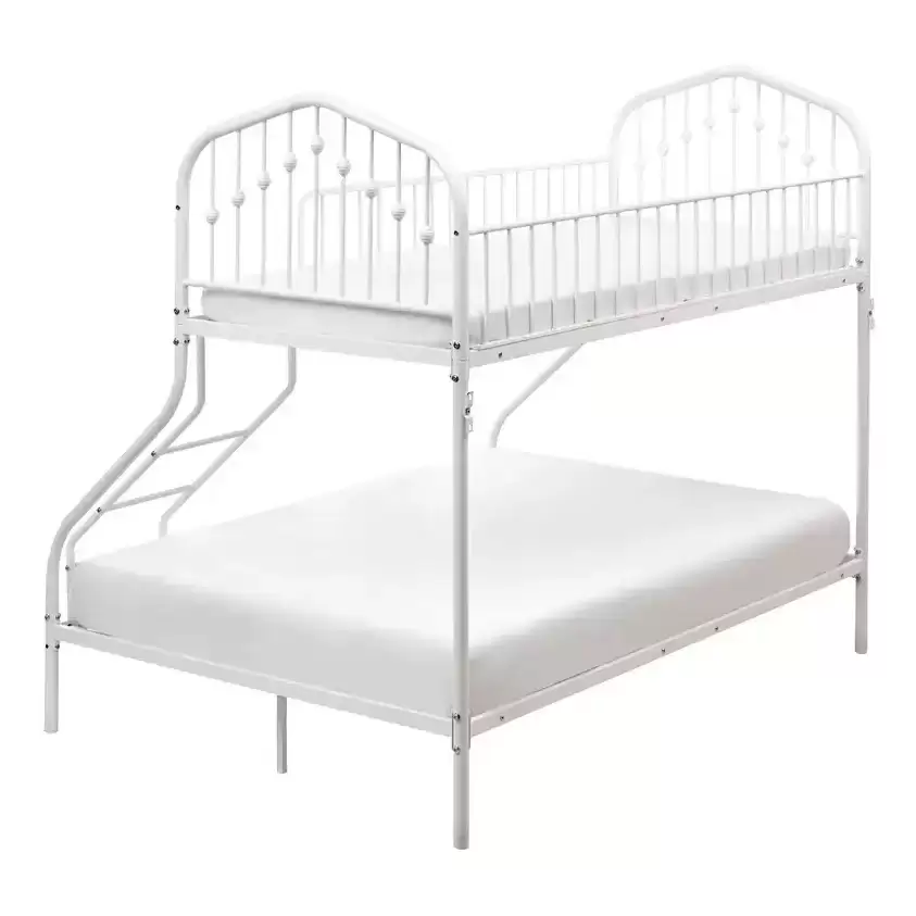 Twin‑Over‑Full Decorative Metal Bunk Bed | MBB‑36