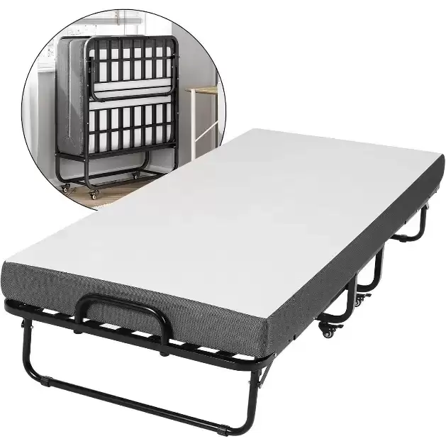 Portable Metal Folding Bed With Mattress | ZB‑2222