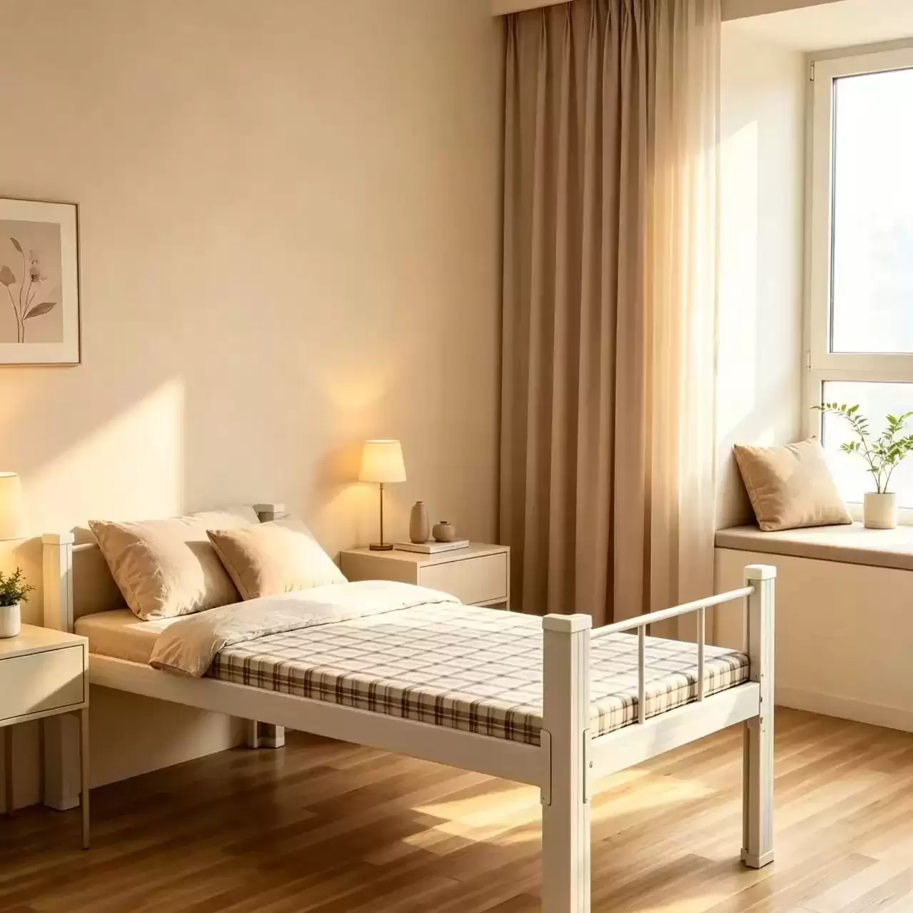Heavy‑Duty Steel Single Bed Frame | MSB‑33