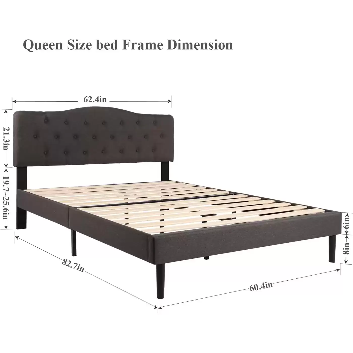 Curved Upholstered Single Bed | MSB‑613‑1