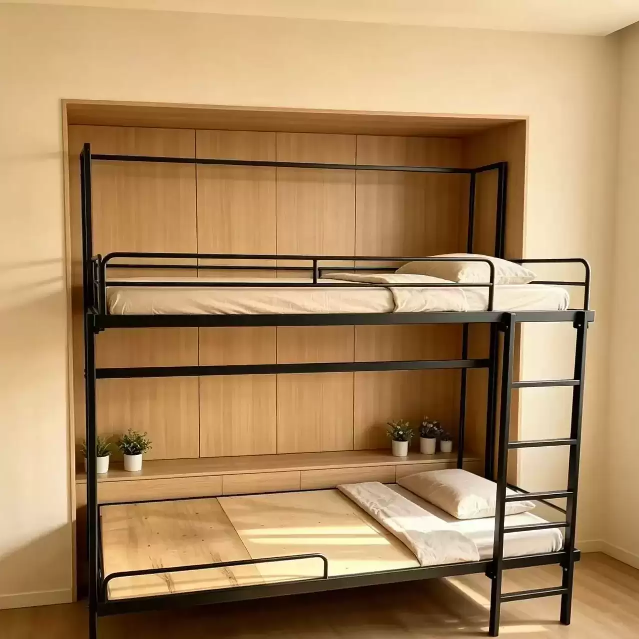 Wall‑Mounted Steel Bunk Bed | WMB‑0805