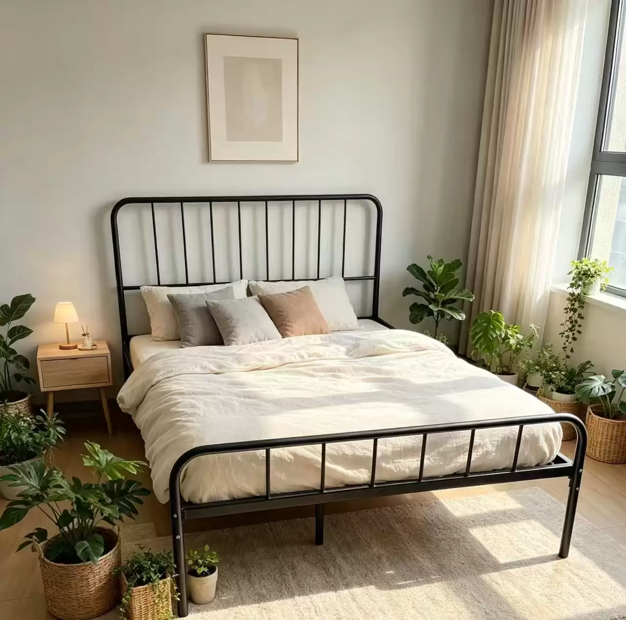 Modern Heavy‑Duty Metal Platform Bed | MMPB‑1