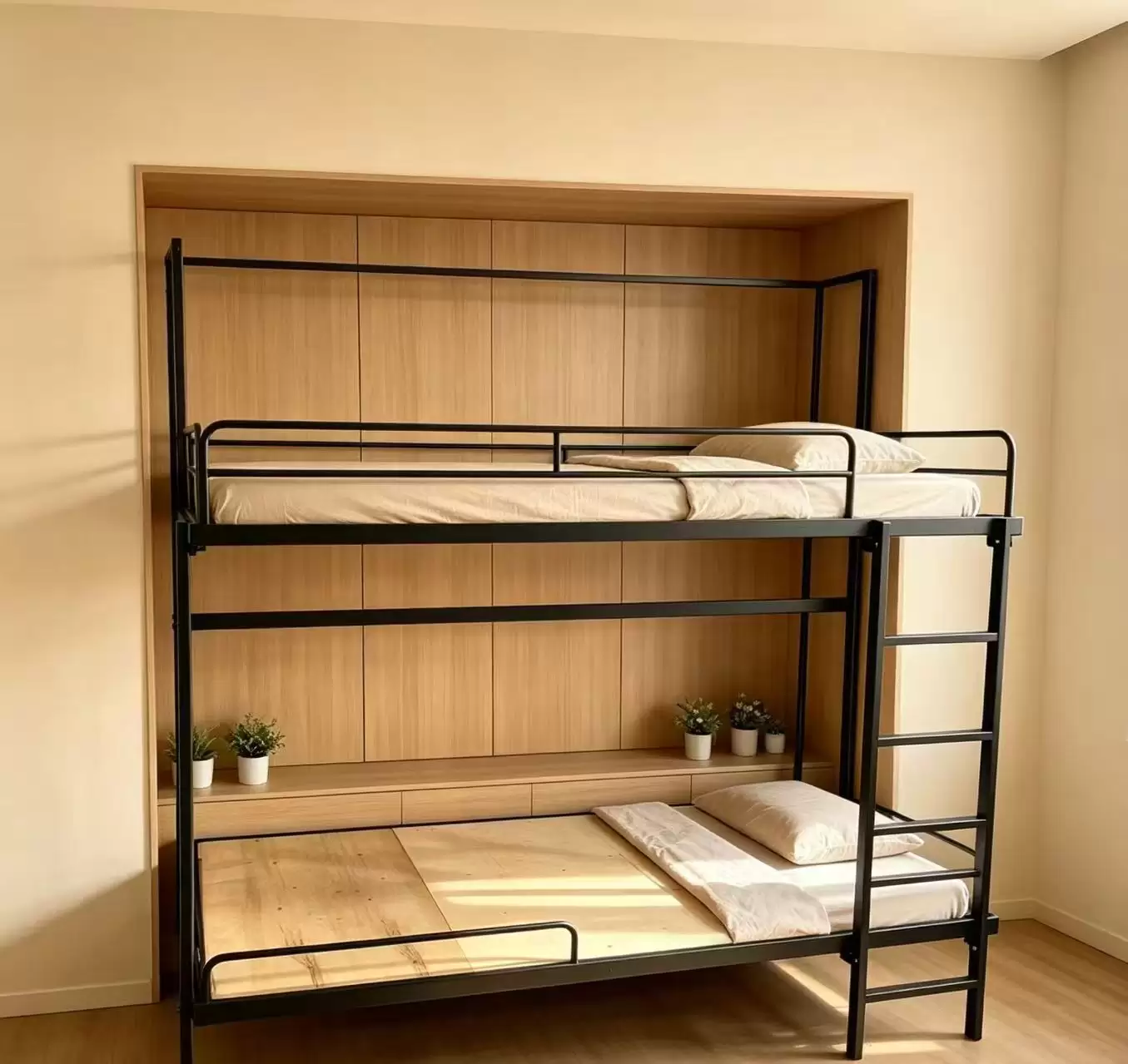Wall‑Mounted Steel Bunk Bed | WMB‑0805