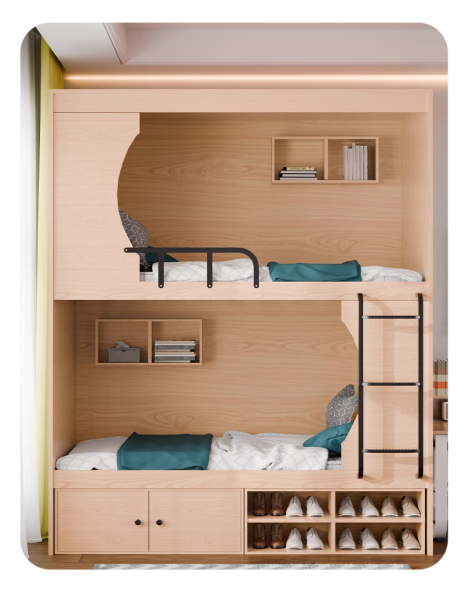 Wooden Bunk Bed SC-02